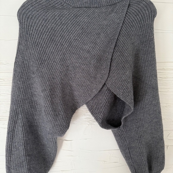 NWT- Micas Grey Batwing Knit Turtleneck Sweater – Size S - Picture 2 of 3